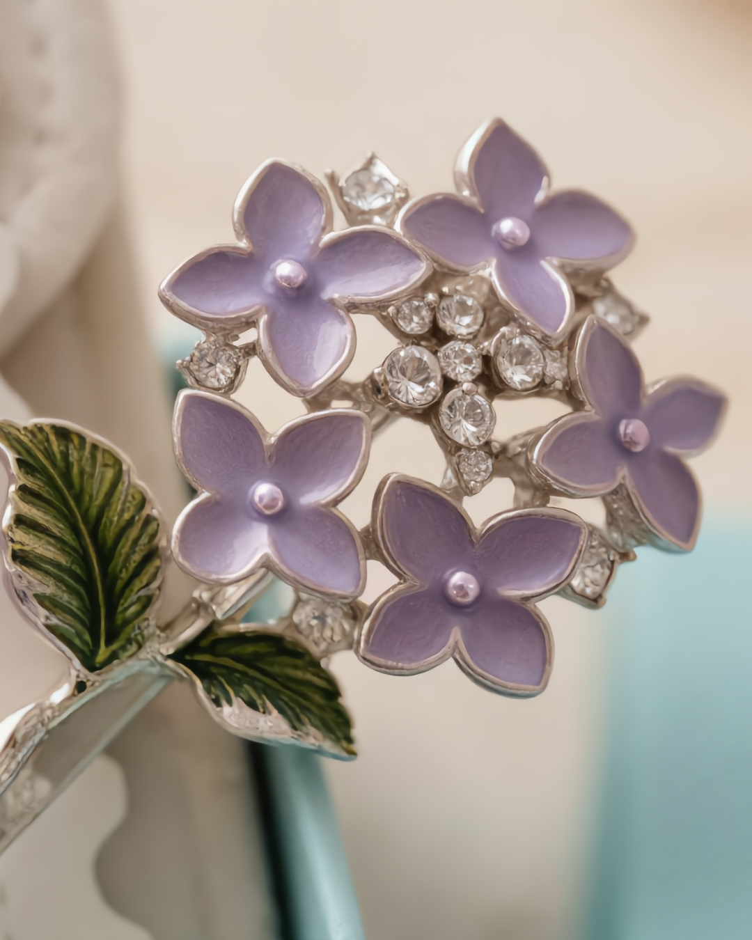 Mikit Violet Bloom Hair Barrette: A Touch of Mystic Elegance